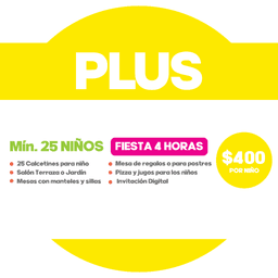 PAQUETE PLUS (LUNES & MIÉRCOLES)